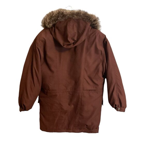 Larry Levine Women's Sz S Removable Raccoon Fur Hood Winter Parka Anorak - Picture 9 of 14